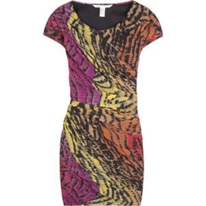 DVF Animal Print Mini Dress
